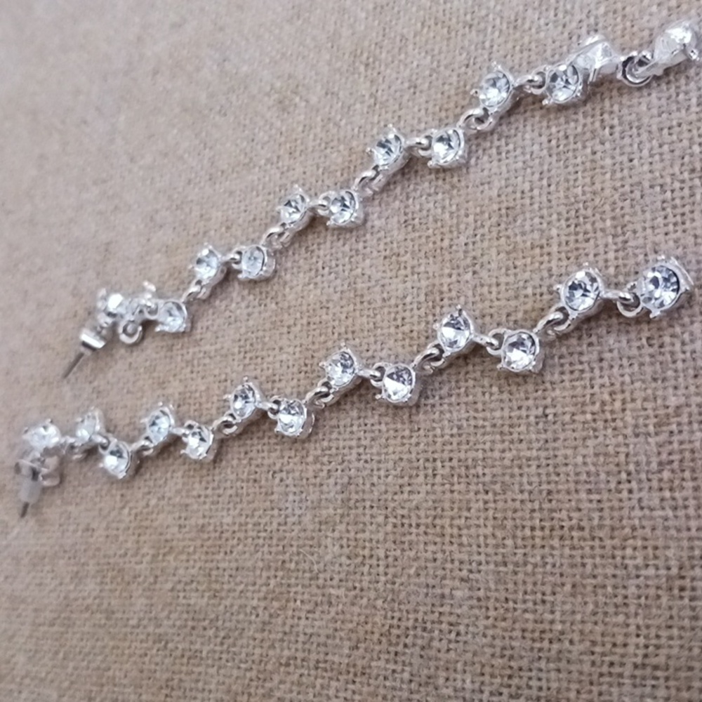 Silver Long Earrings - Picture 4 of 8